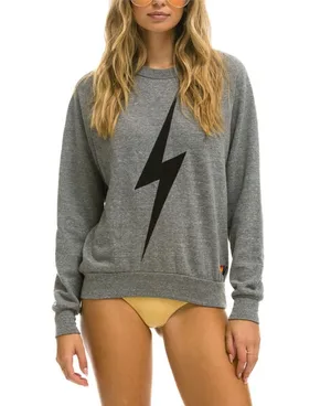Aviator Nation Lightning Bolt Sweatshirt Grey thumbnail 1