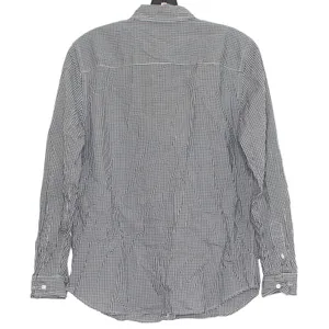 Lauren Ralph Lauren Top Academia Preppy Cottagecore Button Up Plaid Black Small thumbnail 2