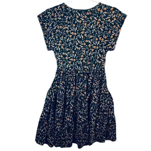 URBAN‎ OUTFITTERS Floral Flutter Sleeve V Neck Smocked Waist Mini Dress XS Boho thumbnail 2