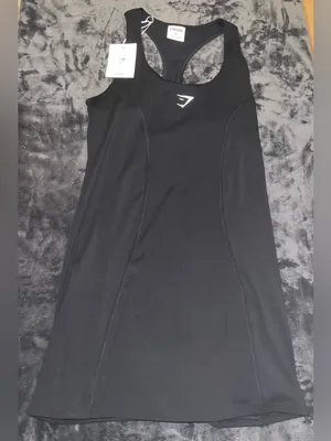 Gymshark Sport Dress in Black Size Medium New with tag thumbnail 5