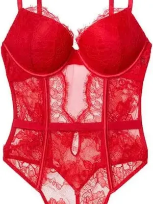 Victoria's Secret Bombshell Lace Teddy thumbnail 2