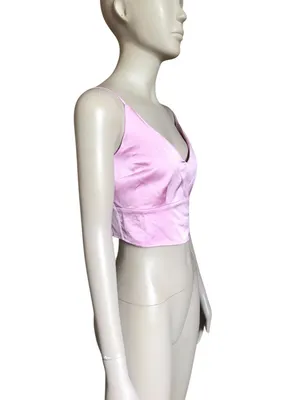 NWT Abercrombie and Fitch Lavendar Crop Top thumbnail 3