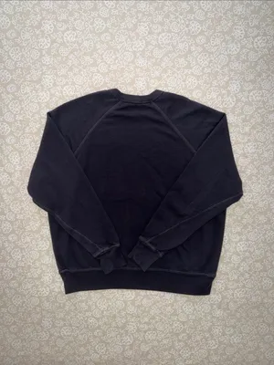 Leallo Women’s Charcoal Dune Solid Crewneck Black Size XS thumbnail 4