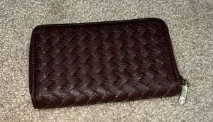 Brown Weaved Wallet thumbnail 1