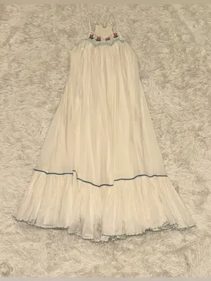NEW FREE PEOPLE Tip Toeing Tulip Dress whisper white Sz S thumbnail 4