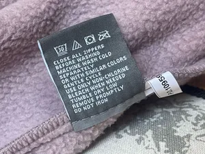New Balance NWT Fleece Jacket Full Zip Logo Mauve Pink Gorpcore Streetwear L thumbnail 13