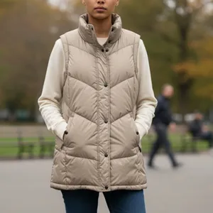 Weatherproof Puffer Beige Puffer Vest(Size Medium) thumbnail 3