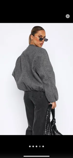 Bomber Jacket White Fox thumbnail 4