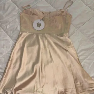Princess Polly Mini Dress- Champagne 8 thumbnail 5
