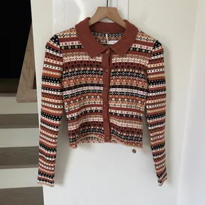 NWT Free People Oak And Pine Cardigan in Brown thumbnail 3