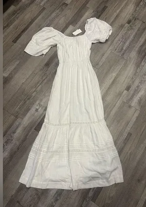 NWT Z SUPPLY White Poppy Midi Dress thumbnail 5