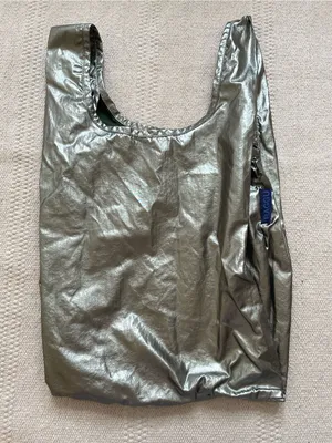 BAGGU Reusable Mini Shopping Bag Metallic Shiny thumbnail 2