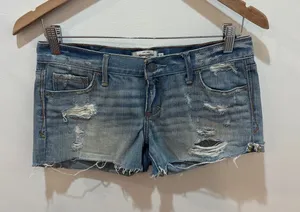 Vintage Low‎ Rise Y2K Abercrombie Denim Shorts Size 0 thumbnail 1