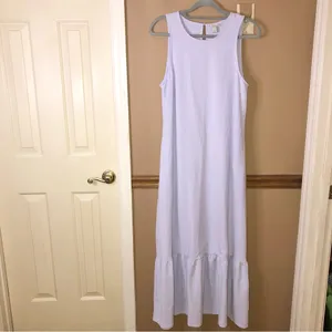 A new day Maxi Tiered Textured Stretch Dress Pastel Purple Size‎ small thumbnail 2