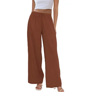 NWT ~ Women's Rust Flowy Palazzo Pants ~ Pockets & Wide Leg ~ Plus Size 2X thumbnail 2