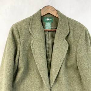 Hunt Club Women Merino Lambswool Blazer Size 8 Dark Academia Equestrian Heritage thumbnail 3