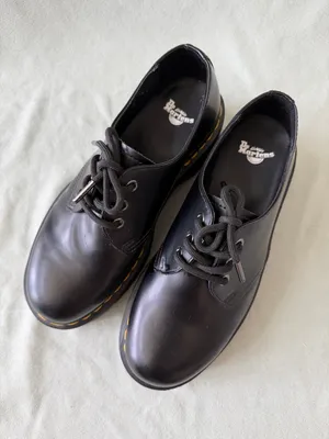 Dr. Martens 1461 SMOOTH LEATHER PLATFORM Black Smoothh SHOES Size 8M or 9W thumbnail 9