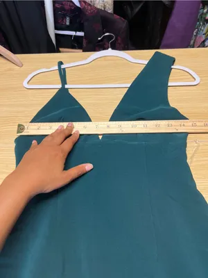 Lulus Emerald Green Asymmetrical Strap Bodycon Mini Dress Size S NWT thumbnail 13