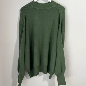 Free People Easy Street Tunic Sweater Size Small Sea Garden Green Oversized Boho thumbnail 5