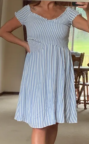 Super Comfy Sundress. Blue Size M thumbnail 1
