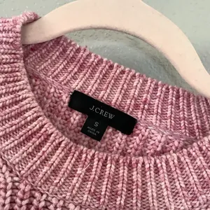 J.Crew Pink Knitted Cotton Blend Preppy‎ Casual College Crew Neck Sweater S thumbnail 2