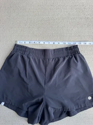 Rhoback Women’s Small Black Running Shorts High waisted 2.5” inseam thumbnail 4
