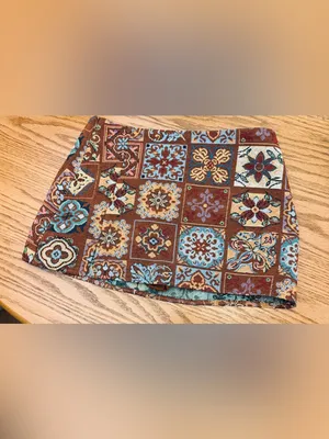 Cider Jacquard Low Rise Tapestry Split Mini Skort thumbnail 2
