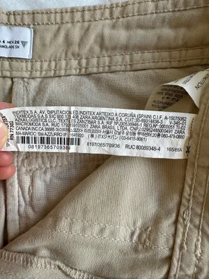 ZARA Cargo Pants Cream thumbnail 3