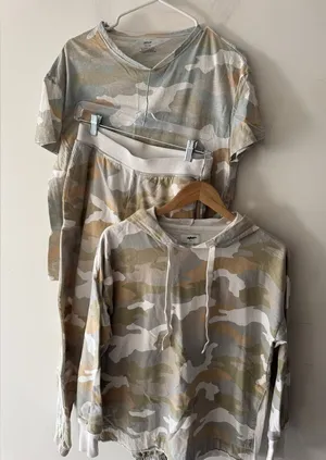 Aerie 3 Piece‎ Bundle- Sunwashed Desert Camo Sweat Set thumbnail 1