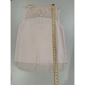 Cooper&Ella Top Womens Medium Light Pink Floral Embroidered Coquette Twee Preppy thumbnail 4