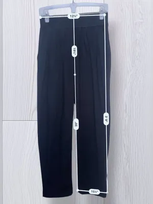 YOGALICIOUS Black Casual Wide Leg Lounge Pants | High Smocked Waist thumbnail 7