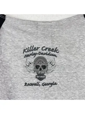 Harley Davidson Graphic T Shirt Large Killer Creek Roswell Ga Short Sleeve Women thumbnail 4