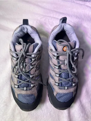 Merrell Gray and Blue Trail Hiking Sneakers thumbnail 4