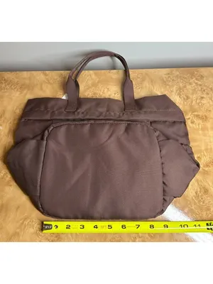 Modern Picnic Insulated Lunch Tote Brown Nylon Cooler Bag NWT Reusable Work thumbnail 3
