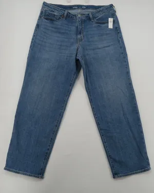 Old Navy OG Loose High Rise Secret Smooth Pockets Jeans Medium Wash Blue 16‎ NEW thumbnail 1