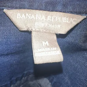 Banana Republic soft wash denim normcore button down M shirt thumbnail 3