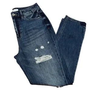 Kancan High Rise Girlfriend Jeans EUC Size 7/27 Blue thumbnail 2