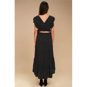 Free People Pretty Daze Black Polka Dot Two-Piece Set Women's XS thumbnail 5