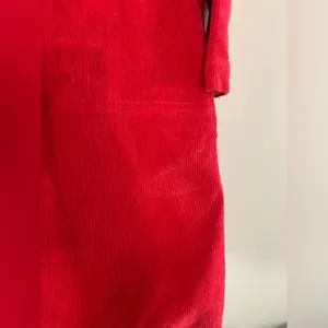 Tuckernuck Clifton Vneck Dress Casual Corduroy Classic Red Pink Long Sleeve M thumbnail 4
