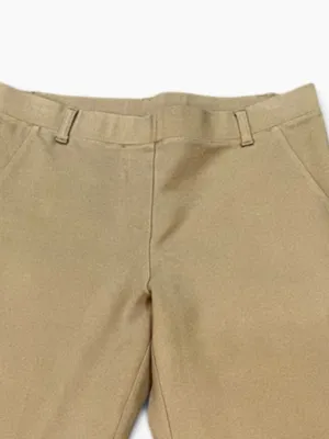 Quince Ultra Stretch Ponte Straight Leg Pants Roasted Pecan Medium Tall Pull On thumbnail 2