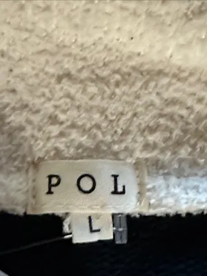 Cozy Colorblock 1/2 Zip-Front Black& Cream w/Pink,Blue & Orange Crochet Sweater thumbnail 6
