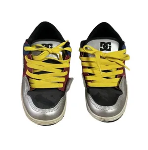 Women’s DC Shoes Sneakers Size 8 Black Silver Red Blue Green Yellow thumbnail 1