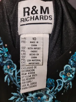 R & M Richards Black Floral Dress thumbnail 3