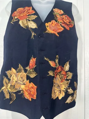 Vintage 1980s Women’s Painted Vest No Size EUC thumbnail 4