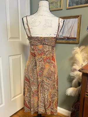 whimsy paisley dress Brown Size L thumbnail 2