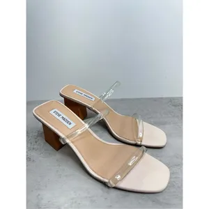 Steve Madden Sandals Womens Size 10 Pink PU‎ Upper Double Strap Open Toe Heels thumbnail 2