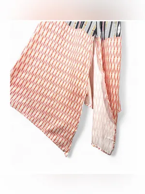 ANTHROPOLOGIE Women’s Stripped Print Asymmetrical Bare Cutout Maxi Dress Size S thumbnail 10