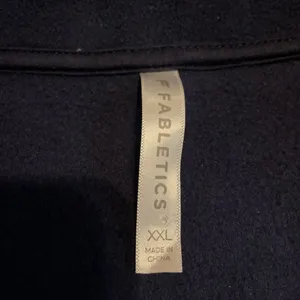 Fabletics Navy Blue Fleece Mock Neck Crop Zip Up Sweatshirt XXL thumbnail 7