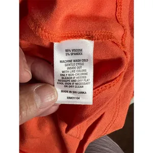 Chic Soul Wonderly Women's XL Orange Button-Up Tunic Top Long Sleeve Casual thumbnail 5