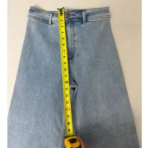 Rip Curl Women's 27 Light-Wash High-Waist Wide-Leg Frayed Jeans thumbnail 5